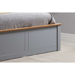 Birlea Phoenix Small Double Ottoman Bed Stone Grey - thumbnail 4