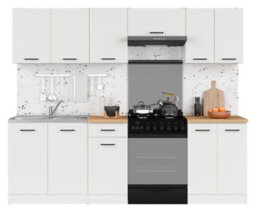 Impact Furniture Kitchen Wall Unit Cabinet Cupboard 600mm Upper Storage Chalk White Gloss Doors 60Cm Modern Budget Junona - thumbnail 8