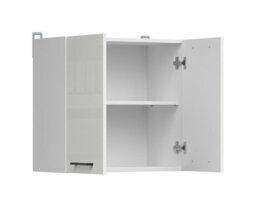 Impact Furniture Kitchen Wall Unit Cabinet Cupboard 600mm Upper Storage Chalk White Gloss Doors 60Cm Modern Budget Junona - thumbnail 3