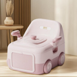Xample Baby Potty Training Seat With Handles, Footstool, High Backrest, Soft Cushion, Foldable & Portable Chair For Kids - thumbnail 6