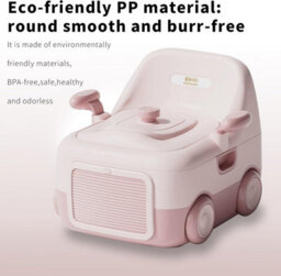 Xample Baby Potty Training Seat With Handles, Footstool, High Backrest, Soft Cushion, Foldable & Portable Chair For Kids - thumbnail 8