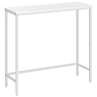 Console Entryway Display Sofa Table Compact White - image 1