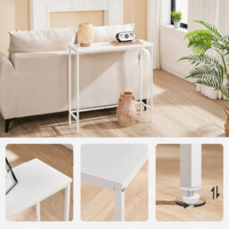 Console Entryway Display Sofa Table Compact White - thumbnail 5
