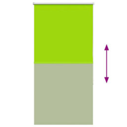 Berkfield Roller Blind Blackout Leaves Green 70X150 Cm Fabric Width 65.7 Cm Polyester - thumbnail 9