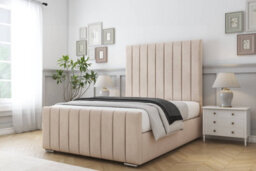 "Sloomy California Sand Naples Bed Frame With Mattress With 50"" Upholstered Headboard 3' Single" - thumbnail 2
