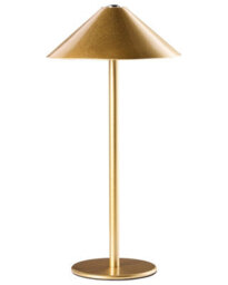 Wyld And Coco Lumina Rechargeable Wireless Table Lamp Gold Usb-C Port - Touch Dimmer, 3 Colour Temps - thumbnail 1