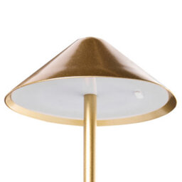 Wyld And Coco Lumina Rechargeable Wireless Table Lamp Gold Usb-C Port - Touch Dimmer, 3 Colour Temps - thumbnail 5