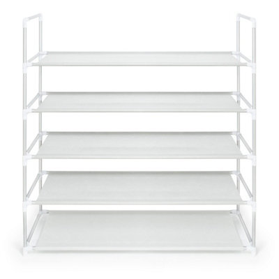 Ehc Shoe Rack 5 Tier, Shoe Storage Organiser, Stackable Shoe Rack, Shoe Shelf For Hallway, Living Room, Bedroom - image 1