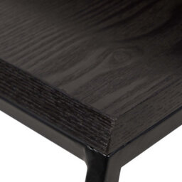 Pacific Lifestyle Nest Of 2 Black Ash And Metal Coffee Tables, Nesting Set For Living Room, Mashiko - thumbnail 7