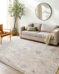 Livabliss Becki Owens Marlene-Vintage Blue Grey Traditional Vintage Boho Living Dining Bedroom Rug 117 X 170 Cm Easy Care, Non Shedding - thumbnail 2