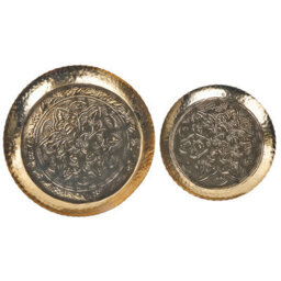Beliani Set Of 2 Trinket Dishes Sadane Metal Gold - thumbnail 4