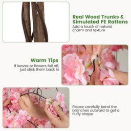 163Cm Tall Artificial Cherry Blossom Tree - thumbnail 6