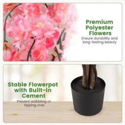 163Cm Tall Artificial Cherry Blossom Tree - thumbnail 5