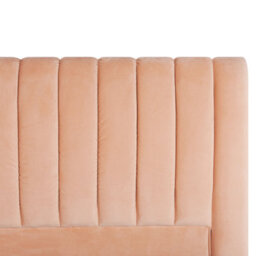 Beliani Bed Velvet Marville 180 X 200 Cm (Eu Super King) Peach Pink - thumbnail 7