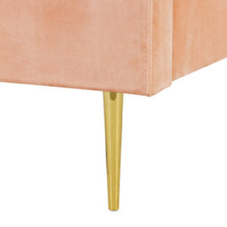 Beliani Bed Velvet Marville 180 X 200 Cm (Eu Super King) Peach Pink - thumbnail 8