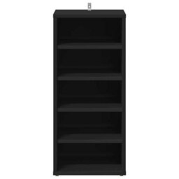 Vidaxl Shoe Cabinet Black 31.5X35X70 Cm Engineered Wood - thumbnail 5