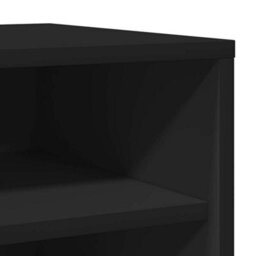 Vidaxl Shoe Cabinet Black 31.5X35X70 Cm Engineered Wood - thumbnail 9