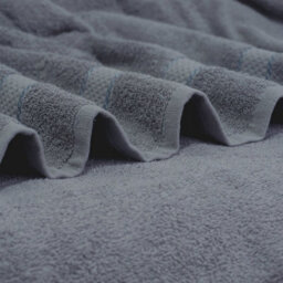 Casabella Towels Luxury 4 Pack Bath Sheets 100% Cotton Super Soft Quick Dry Highly Absorbent Bathroom Towels Silver - thumbnail 7