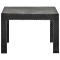Vidaxl Garden Table Anthracite 58X58X41 Cm Pp Rattan - thumbnail 3