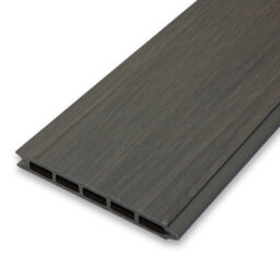 Easycomposite 2Ft Composite Fence Panel & Aluminium Post Sunken In Ground - Greige Boards & Leafy Topper Trellis - thumbnail 5