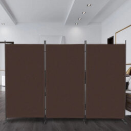 6Ft Folding Wall Privacy Screen 3-Panel Room Divider Movable Partition Separator - thumbnail 5
