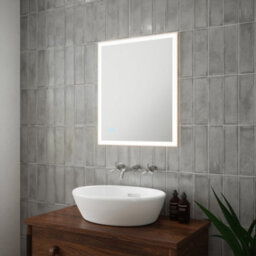 FNX Bathrooms Saturn Tunable Led Bathroom Mirror - Dimmable, Demister & Versatile 500X600mm - thumbnail 3