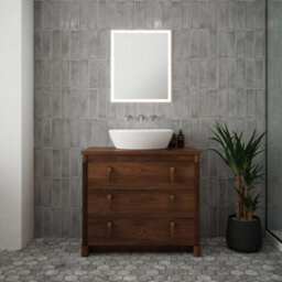 FNX Bathrooms Saturn Tunable Led Bathroom Mirror - Dimmable, Demister & Versatile 500X600mm