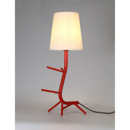 Luminosa Lighting Luminosa Centipede Table Lamp With Shade, 1 X E27, Red / White - thumbnail 2