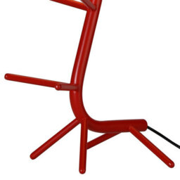 Luminosa Lighting Luminosa Centipede Table Lamp With Shade, 1 X E27, Red / White - thumbnail 3