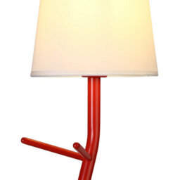 Luminosa Lighting Luminosa Centipede Table Lamp With Shade, 1 X E27, Red / White - thumbnail 4