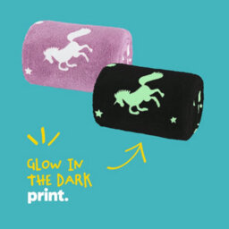 Wicked Gizmos Unicorn Glow In The Dark Blanket - Pink - thumbnail 2