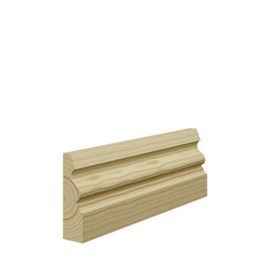 Skirting World Vintage 1 Pine Architrave 94mm X 21mm Double Set (2 Legs 2440mm, 1 Head 2440mm), Primed (Pack Of 3)