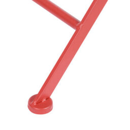 Beliani Red Foldable Iron Bistro Table Uv-Resistant For Small Balconies And Patios - thumbnail 6