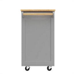 Abrihome Modern Kitchen Island (102X45X92Cm), Kitchen Cabinet, Sideboard, Multifunctional Dining Table With Storage, Gray - thumbnail 8