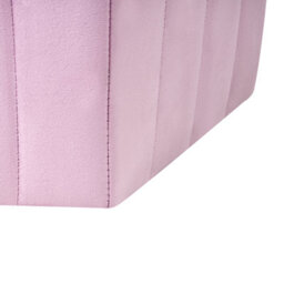 Wyld And Coco Ottman Glamour Velvet Hexagonal Pouffe Light Violet 53 X 48 X 29 Cm - thumbnail 6