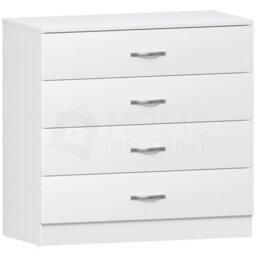 Lassic Vida Designs Riano White 4 Drawer Chest (H)720mm (W)750mm (D)360mm - thumbnail 7