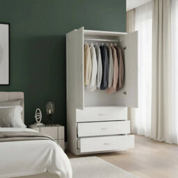 Wardrobe Storage Shelf Hanging Wardrobe Modern Bedroom Furniture - thumbnail 3