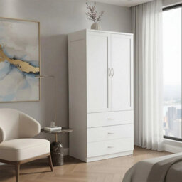 Wardrobe Storage Shelf Hanging Wardrobe Modern Bedroom Furniture - thumbnail 5