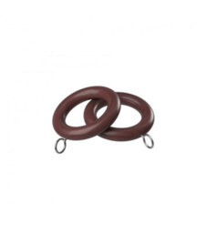 28mm  Woodland Curtain Pole Set - Dark Oak - thumbnail 3