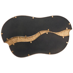 Beliani Wall Mirror Tawley 45 Cm 76 Cm Metal Gold - thumbnail 6