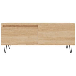 Berkfield Modern Coffee Table Sonoma Oak 90X50X36.5 Cm Engineered Wood - thumbnail 5