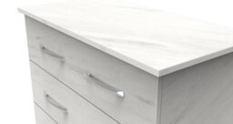 Hampshire 3 Drawer Chest Of Drawers In Marble (Ready Assembled) - thumbnail 4