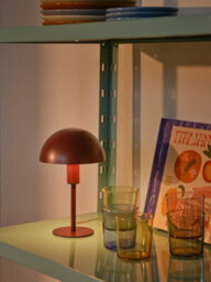 Nordlux Ellen Metal Table Lamp Dome Shade Red,mains - thumbnail 7