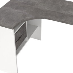 Furniture To Go Function Plus Corner Desk White And Grey 2 Drawers  (W) 145.1 X (H) 76.8 X (D) 81Cm - thumbnail 8