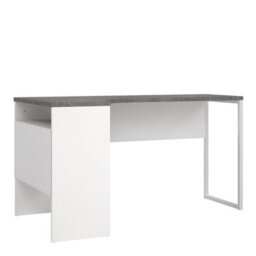 Furniture To Go Function Plus Corner Desk White And Grey 2 Drawers  (W) 145.1 X (H) 76.8 X (D) 81Cm - thumbnail 4