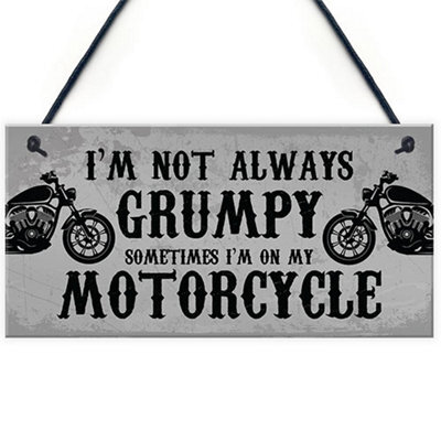 Red Ocean Motorcycle Gifts For Men Funny Biker Gift For Dad Grandad Uncle Man Cave Garage Sign Gifts For Him - image 1