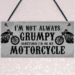 Red Ocean Motorcycle Gifts For Men Funny Biker Gift For Dad Grandad Uncle Man Cave Garage Sign Gifts For Him - thumbnail 3