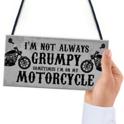 Red Ocean Motorcycle Gifts For Men Funny Biker Gift For Dad Grandad Uncle Man Cave Garage Sign Gifts For Him - thumbnail 6