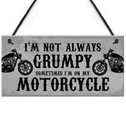 Red Ocean Motorcycle Gifts For Men Funny Biker Gift For Dad Grandad Uncle Man Cave Garage Sign Gifts For Him - thumbnail 1