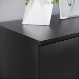 5 Drawer Chest Black Storage Metal Handles Runners Bedroom Furniture - thumbnail 4